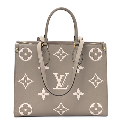 Louis Vuitton Empreinte Monogram Giant Onthego MM Tourterelle Creme 1 of 11