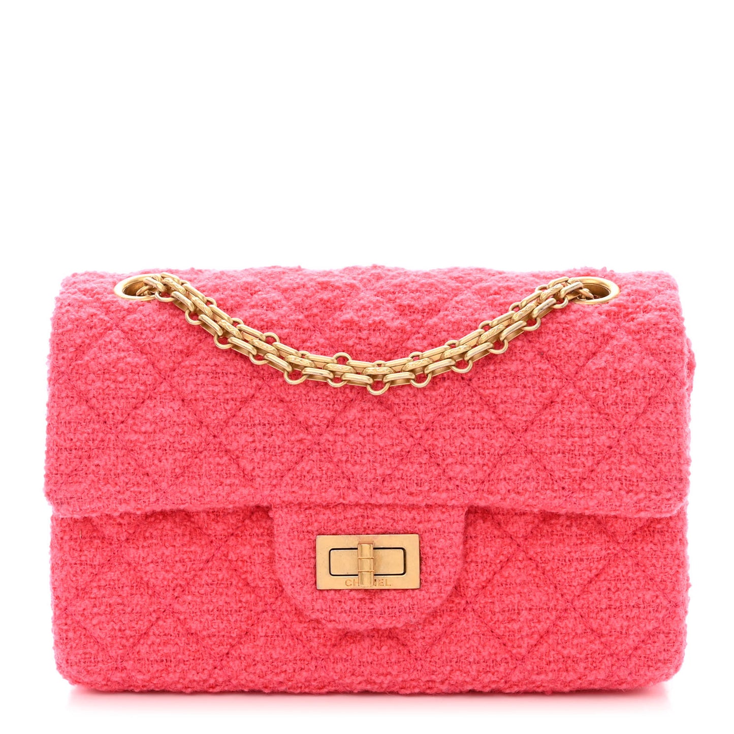 Tweed Quilted 2.55 Reissue Mini Flap Pink