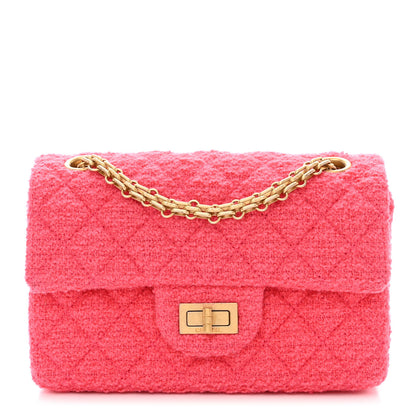 Chanel Tweed Quilted 2.55 Reissue Mini Flap Pink 1 of 10