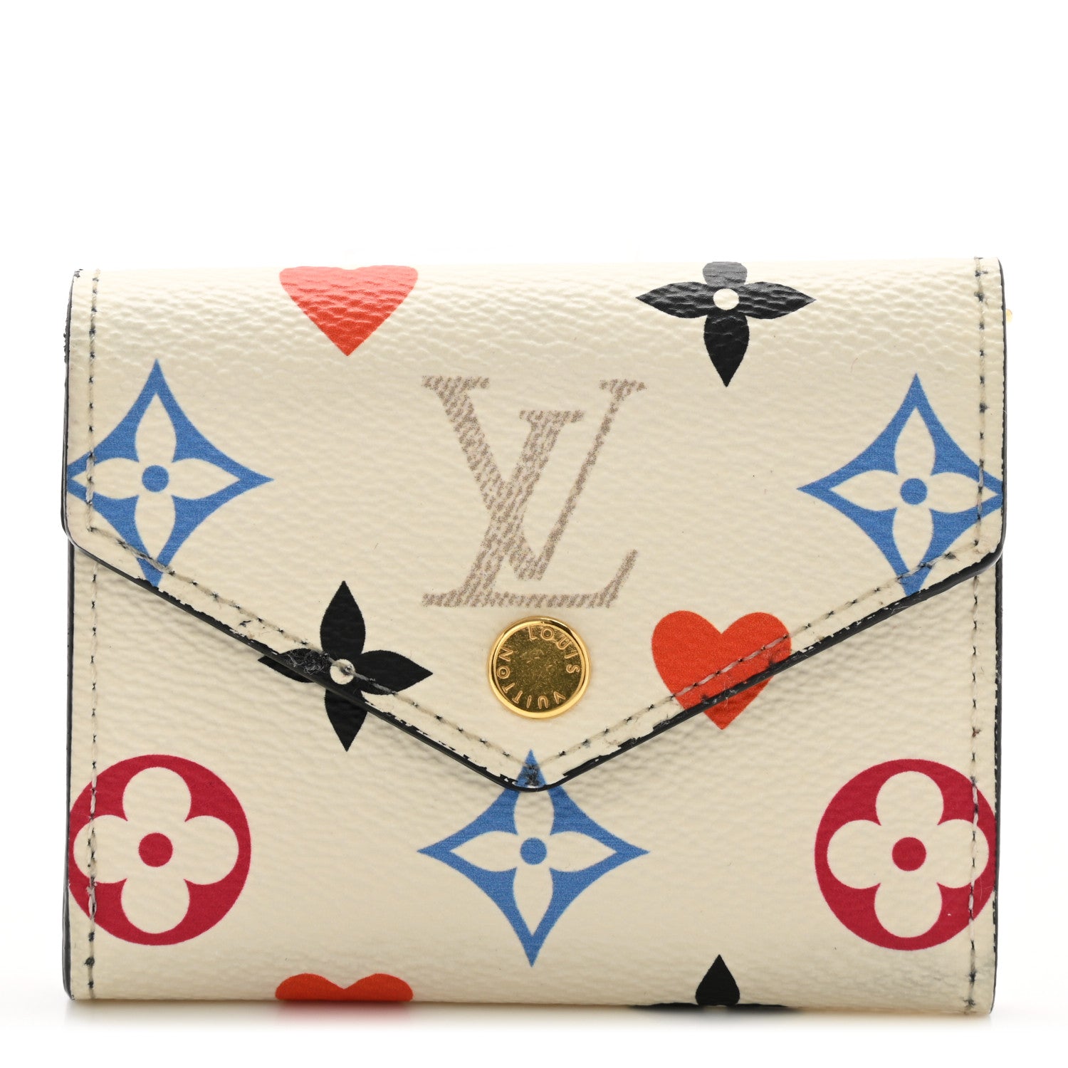 Louis Vuitton Game On Monogram Zoe Wallet White 1 of 7