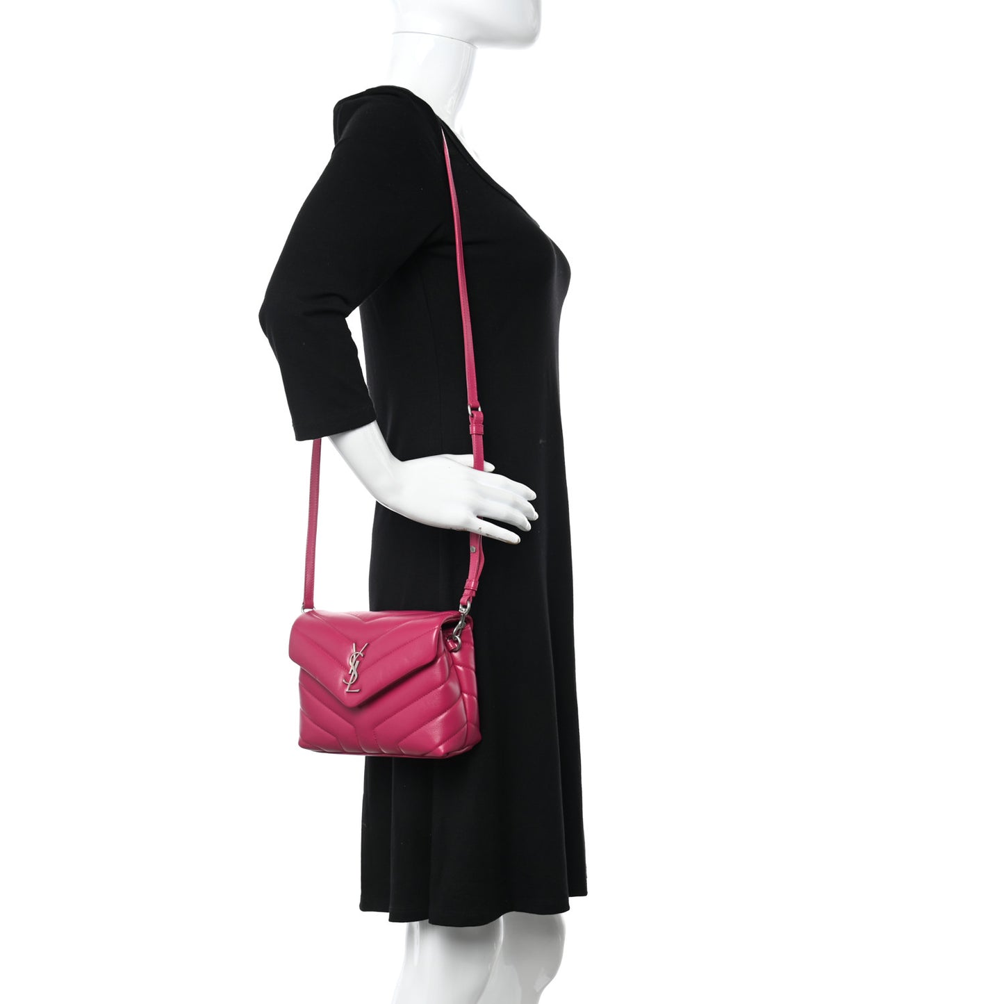 Calfskin Y Quilted Monogram Toy Loulou Crossbody Bag Freesia