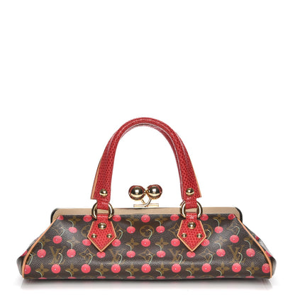 Louis Vuitton Monogram Cerises Lizard Sac Fermoir GM 1 of 7