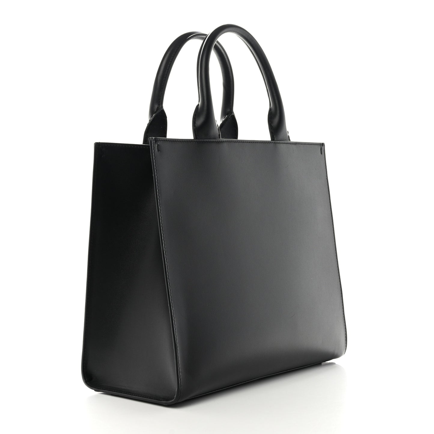 Calfskin Small DG Daily Shopper Tote Black