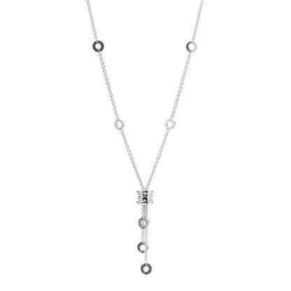 Bulgari 18K White Gold B.Zero1 Lavalier Necklace 1 of 7