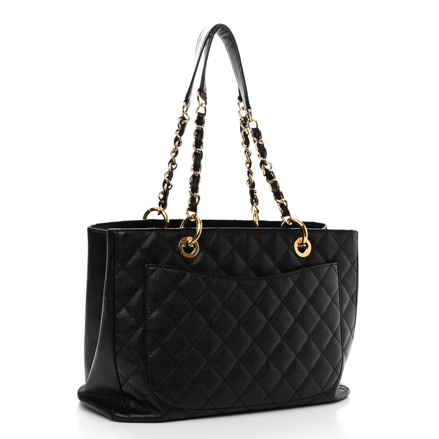 Chanel Caviar Quilted Grand Shopping Tote GST Black 3 of 10