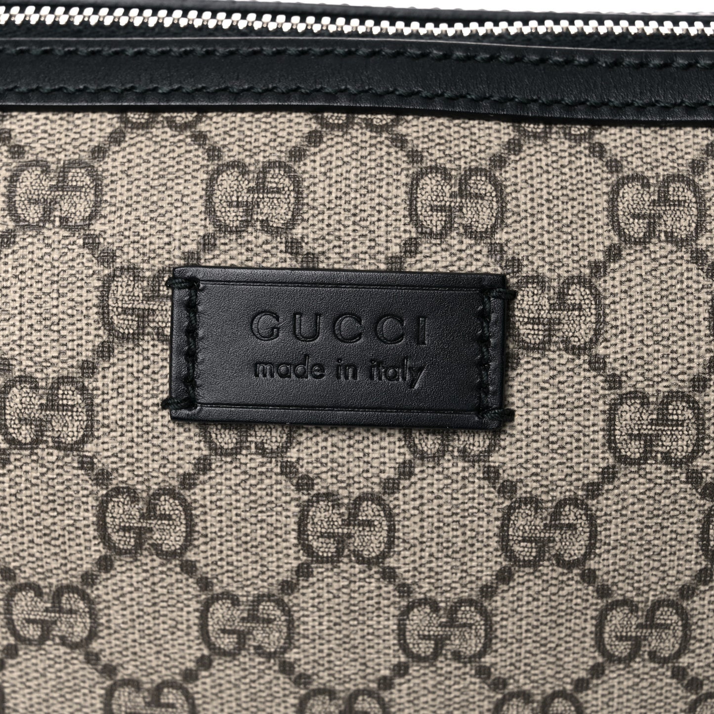 GG Supreme Monogram Toiletry Case Black