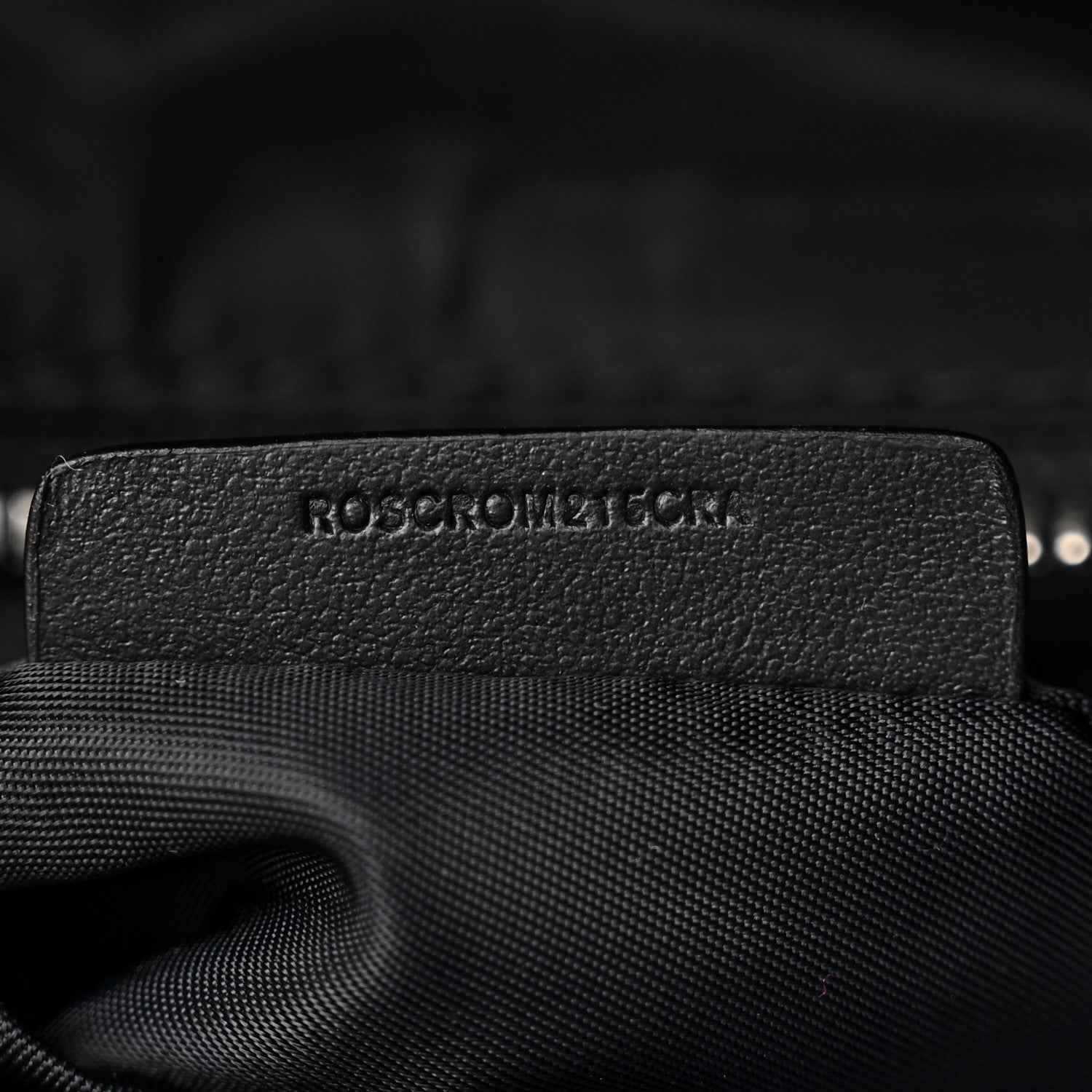 Burberry Calfskin Logo Embossed Backpack Charcoal Grey 7 of 11