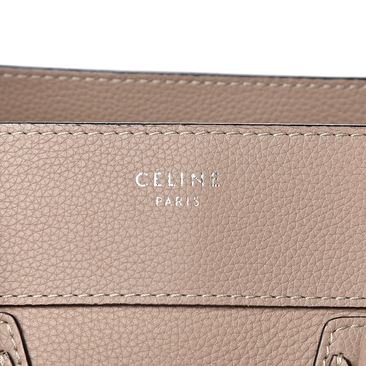Drummed Calfskin Mini Luggage Dune