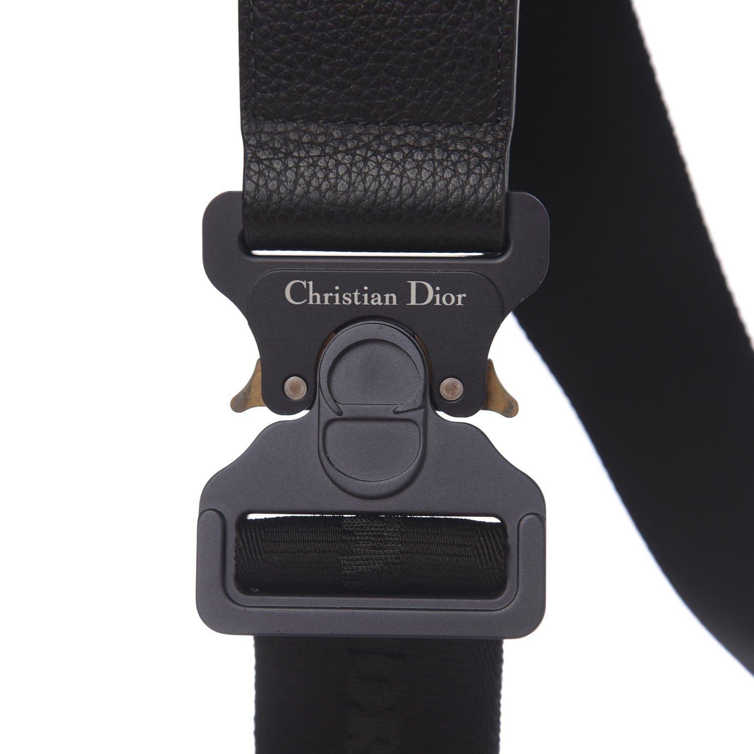 Christian Dior Calfskin Mens Saddle Bag Black 8 of 9