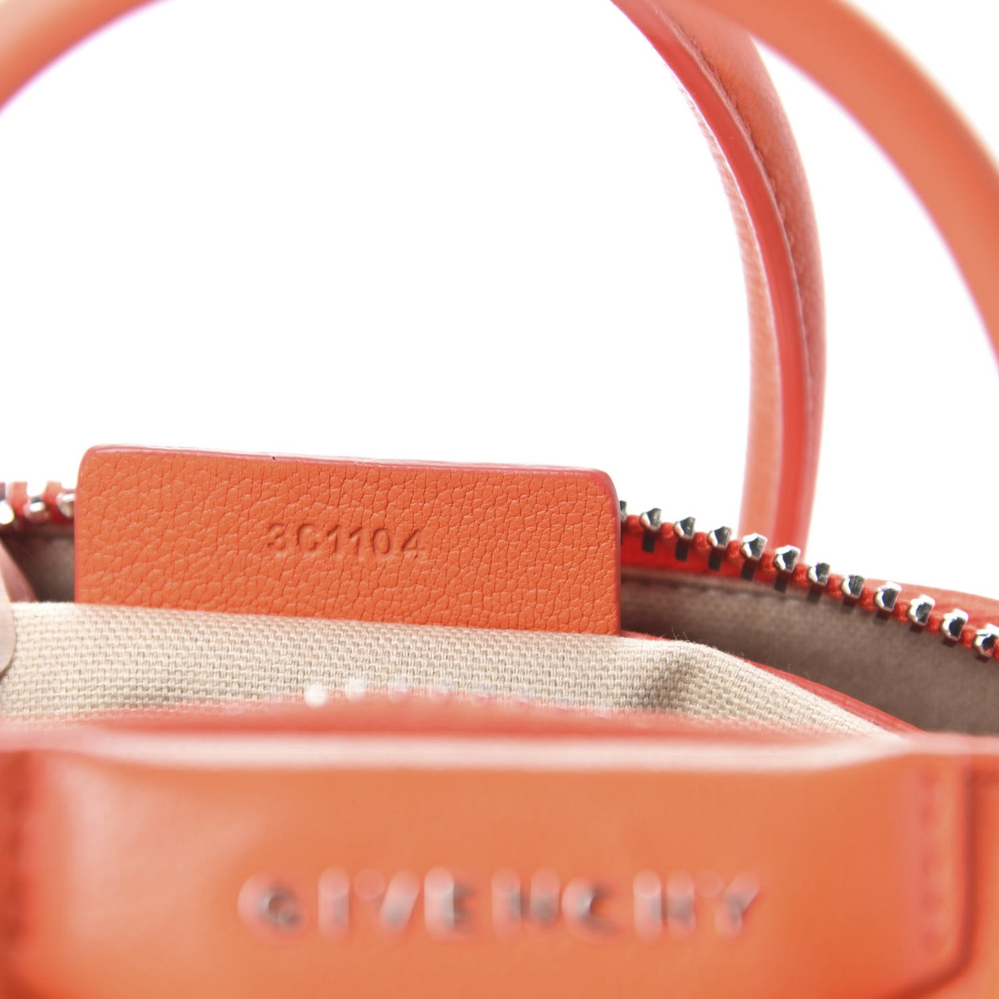Sugar Goatskin Mini Antigona Burnt Orange