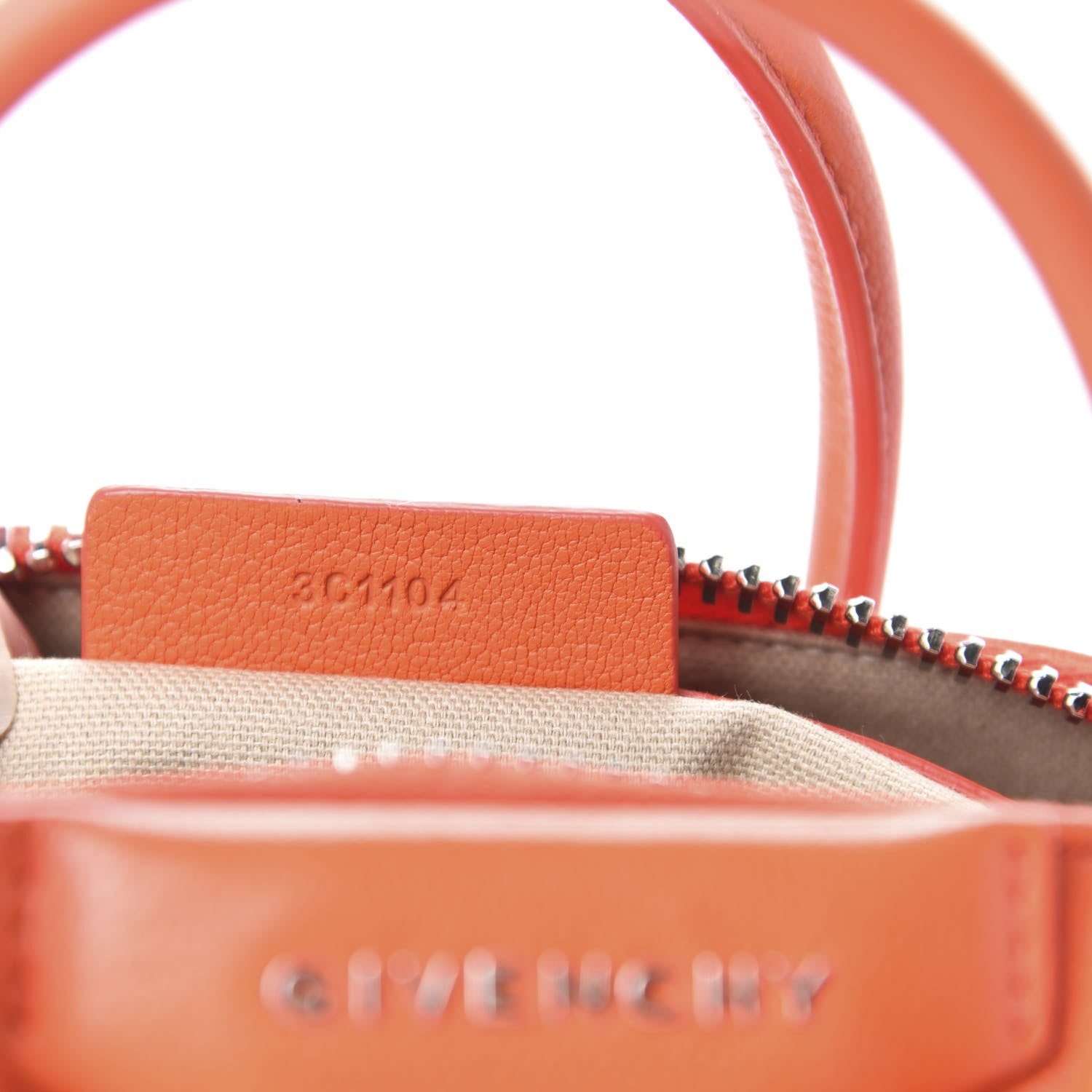 Givenchy Sugar Goatskin Mini Antigona Burnt Orange 9 of 10