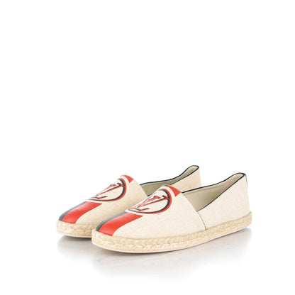 Louis Vuitton Canvas Postcard Espadrille Flats 40 Ecru 3 of 7