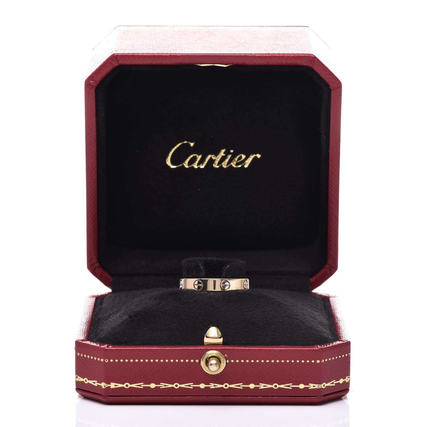 Cartier 18K Yellow Gold 3.5mm LOVE Wedding Band Ring 55 7.25 5 of 5