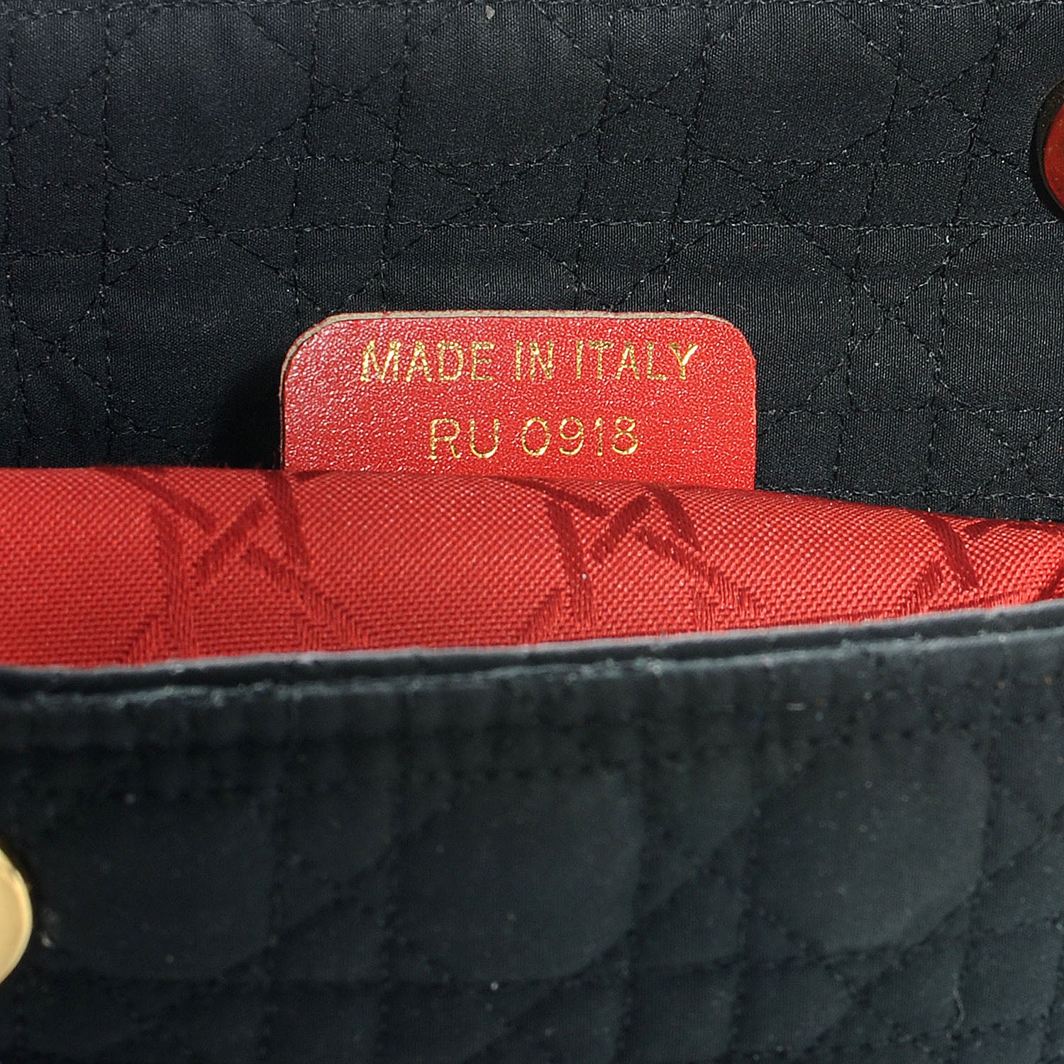 Christian Dior Nylon Cannage Large Lady Dior Black 7 of 7