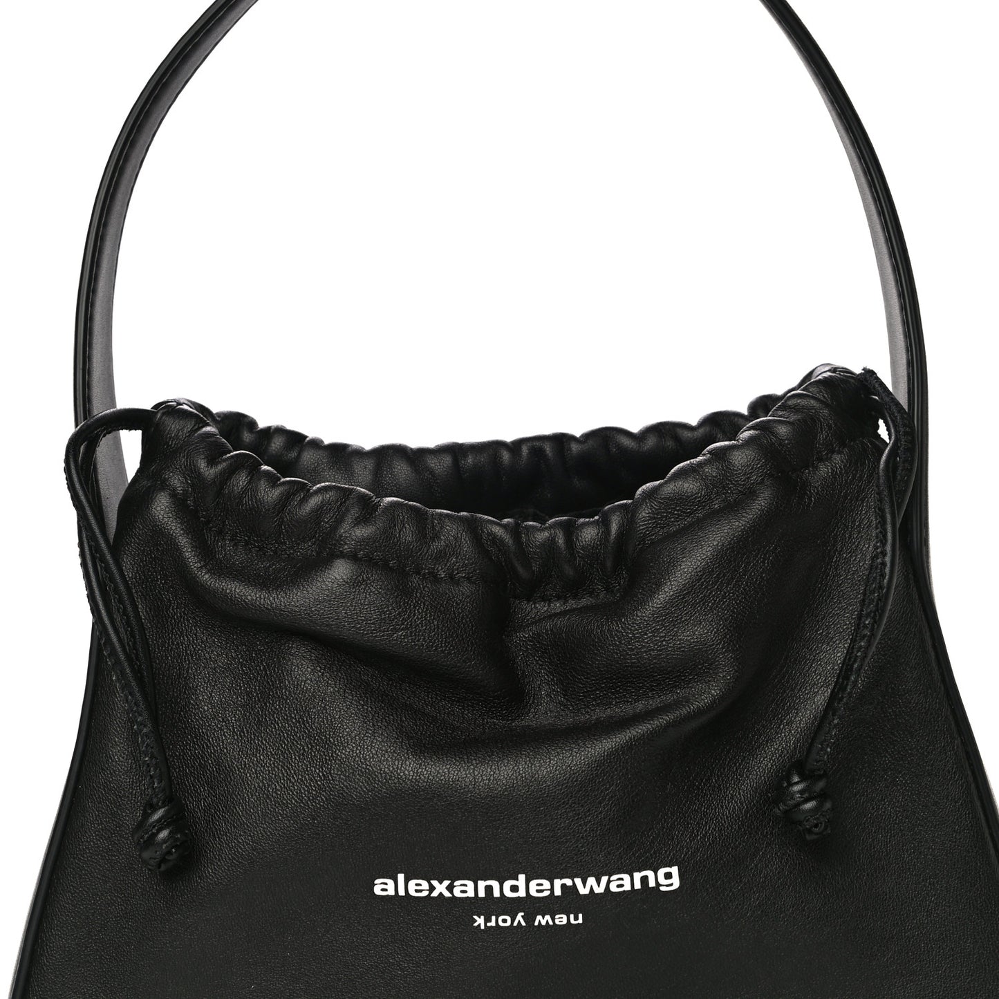 Lambskin Nylon Small Ryan Bag Black