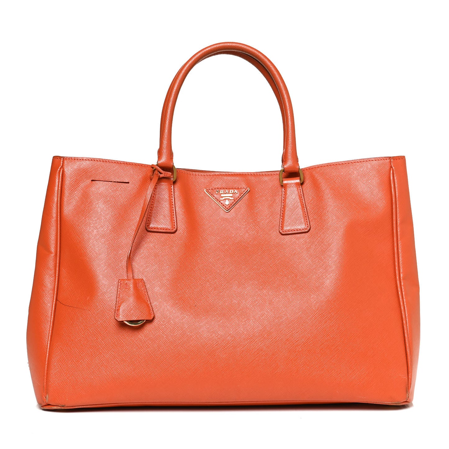 Saffiano Lux Large Tote Papaya