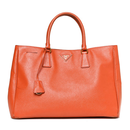 Prada Saffiano Lux Large Tote Papaya 1 of 11