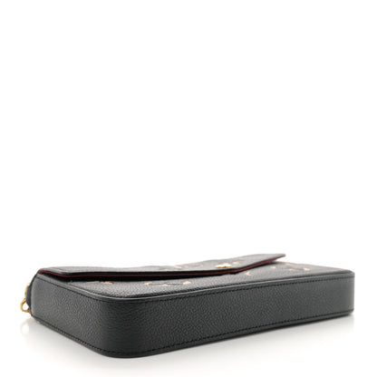 Louis Vuitton Empreinte Monogram Giant Felicie Pochette Black Beige 5 of 10