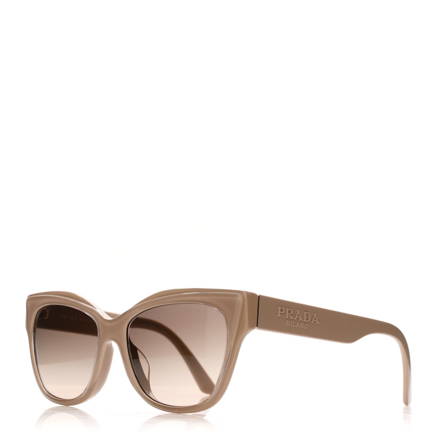 Prada Acetate Cat Eye Sunglasses SPR 23X Beige 1 of 8