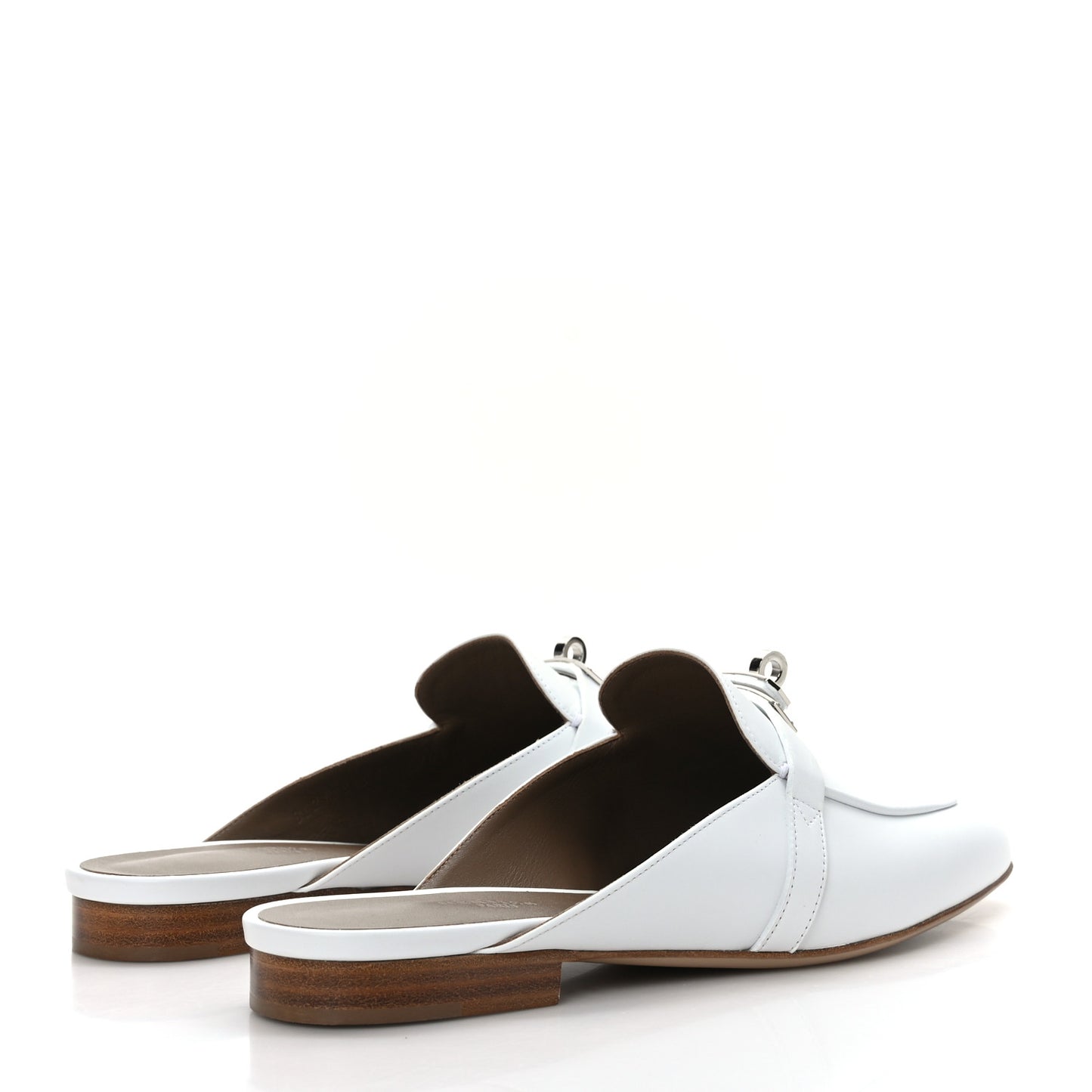 Calfskin Oz Mules 39 White