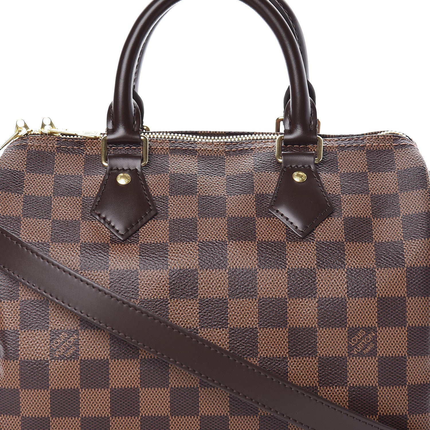 Louis Vuitton Damier Ebene Speedy Bandouliere 25 10 of 10