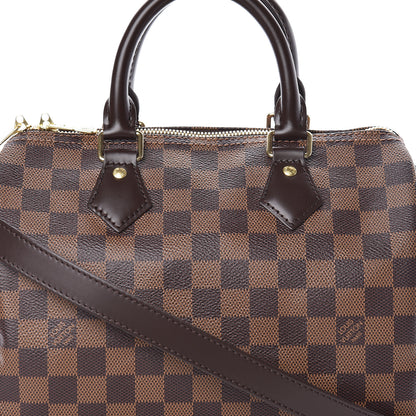 Louis Vuitton Damier Ebene Speedy Bandouliere 25 10 of 10