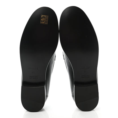 Hermes Calfskin Womens Destin Loafer 41 Black 5 of 10