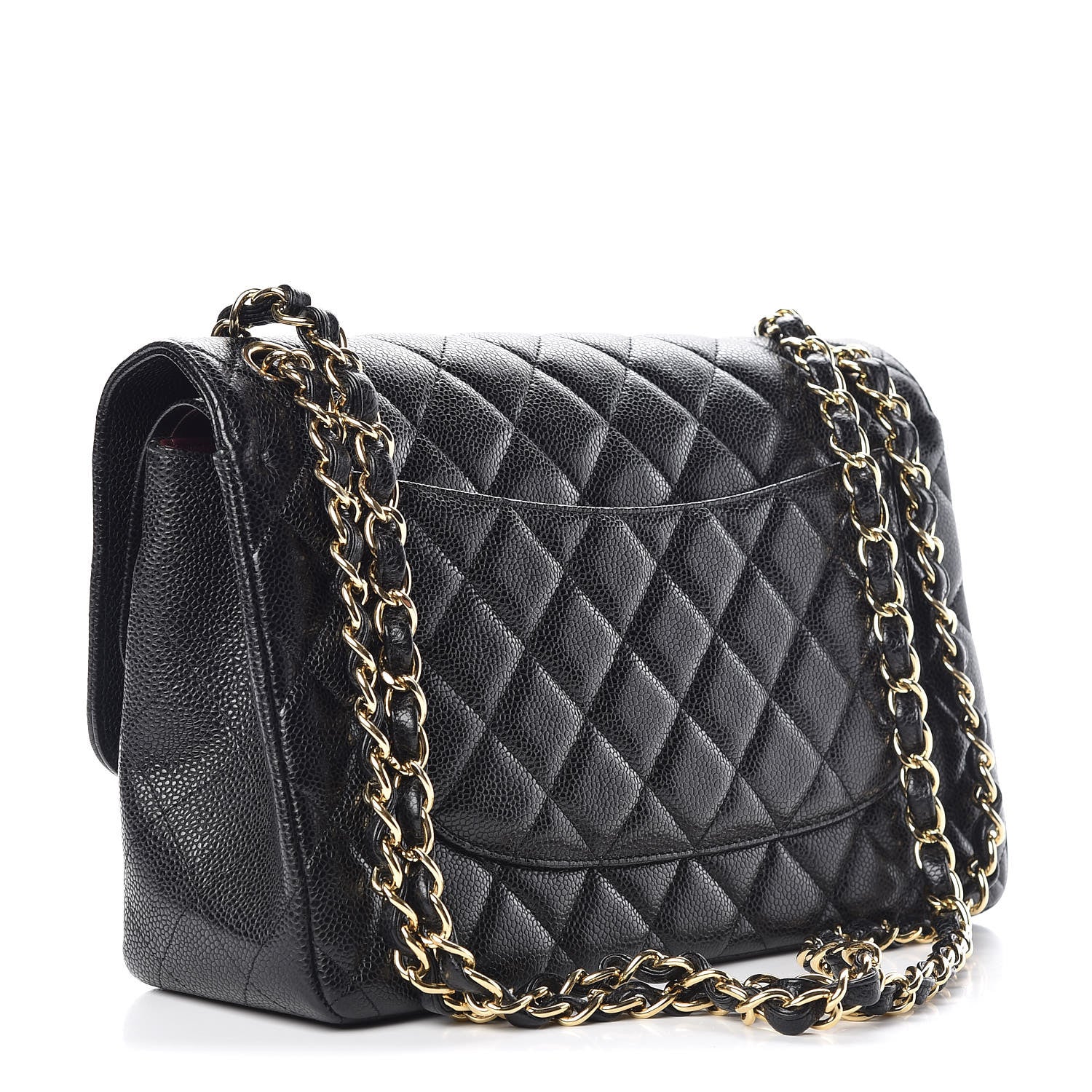 Chanel Caviar Quilted Jumbo Double Flap Black 4 of 9