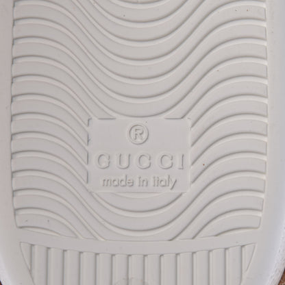 Gucci Calfskin Wool Web Bee Embroidered Womens Ace Sneakers 39 White 6 of 7