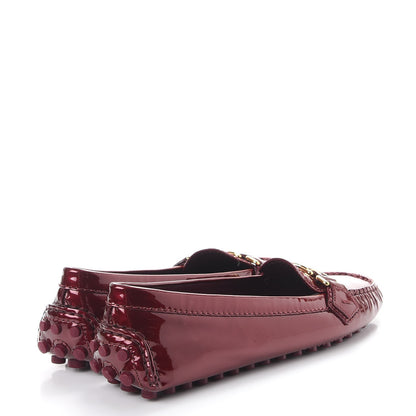 Louis Vuitton Patent Calfskin Oxford Loafers 37 Rouge Fauviste 4 of 8