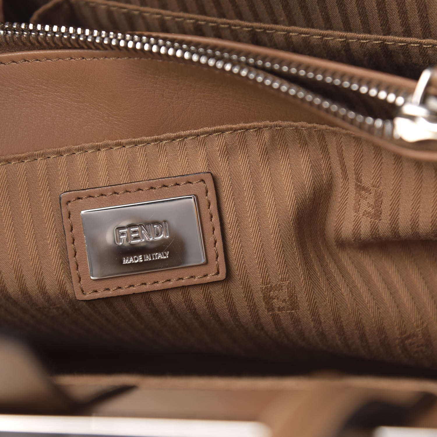 Fendi Vitello Elite Regular 2Jours Tote Orzo 10 of 11
