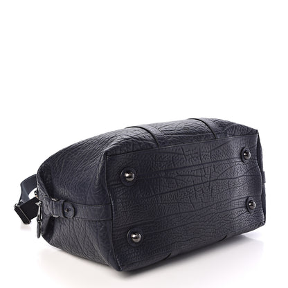 Mulberry Shrunken Calfskin Small Clipper Midnight Blue 4 of 9