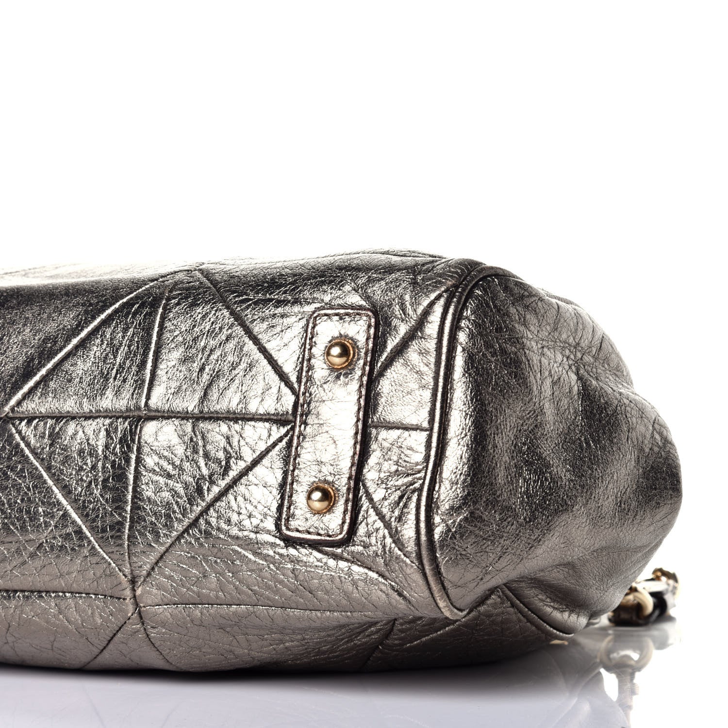 Marc Jacobs Metallic Calfskin Patchwork Stam Bronze 9 of 9