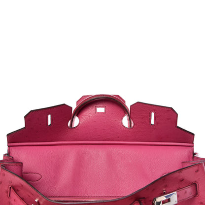 Hermes Ostrich Birkin 35 Fuchsia 10 of 43
