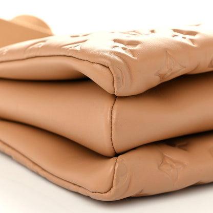 Louis Vuitton Lambskin Embossed Monogram Coussin PM Camel 9 of 11