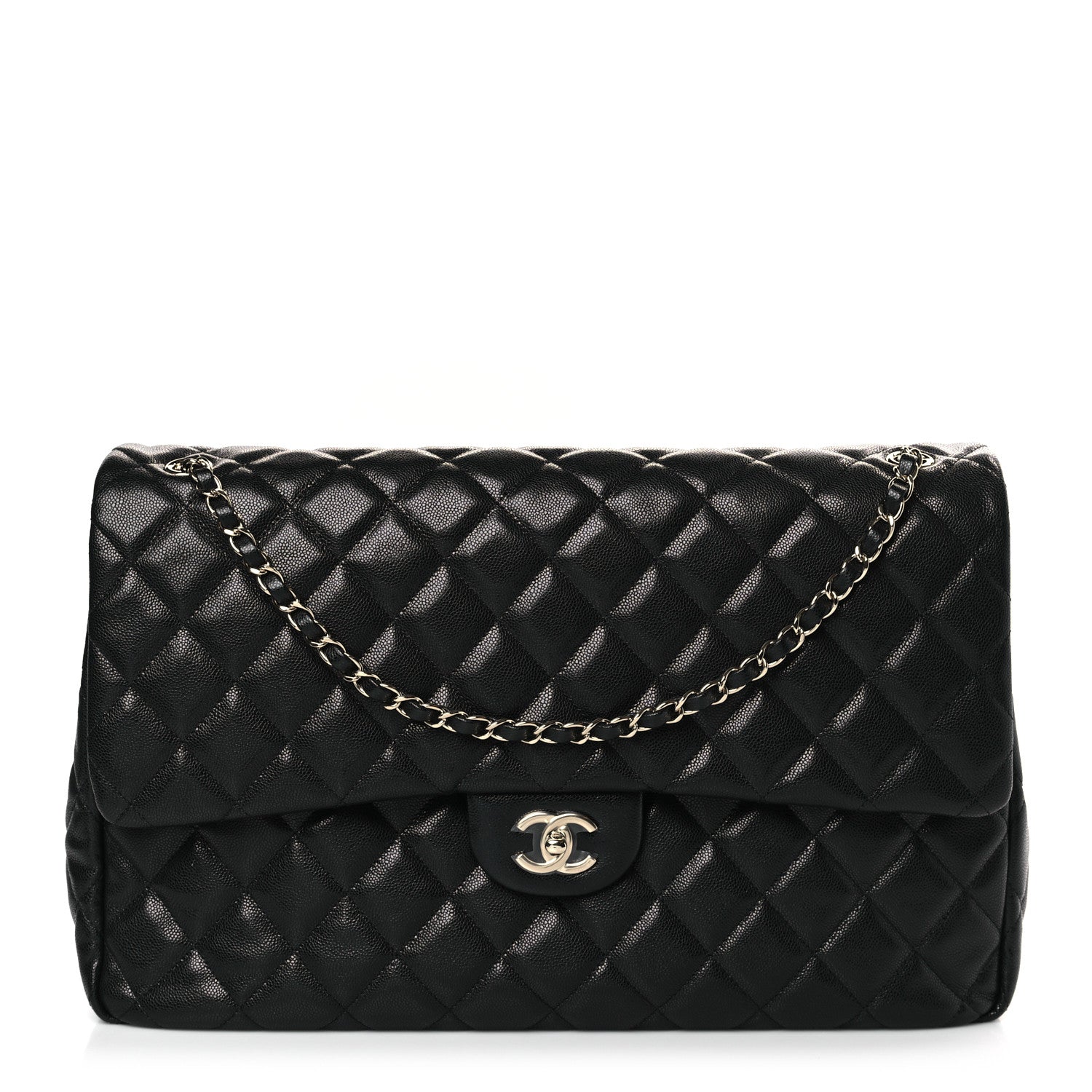 Chanel Caviar Quilted XXL Travel Flap Bag Black 1 of 9