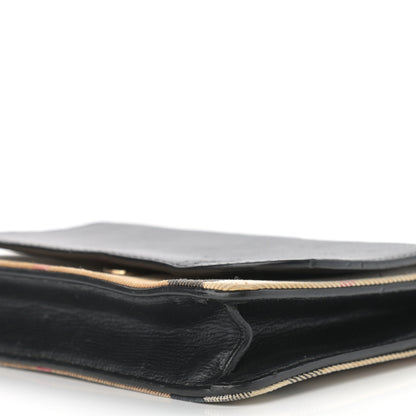 Burberry Derby Calfskin House Check Wallet On Chain Black 10 of 16