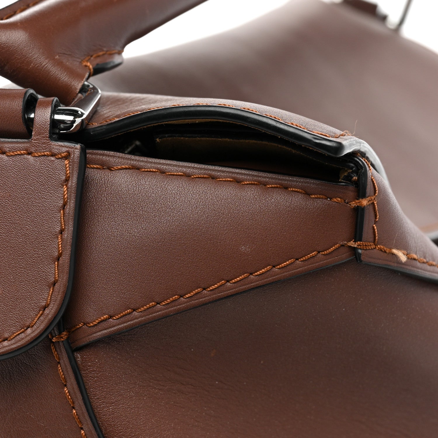 Loewe Calfskin Large Puzzle Bag Brown 16 of 22