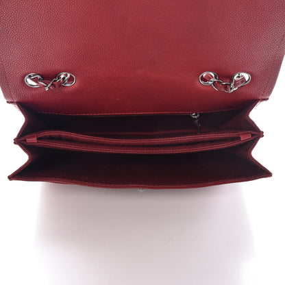 Chanel Caviar Quilted Flap With Chain Red 5 of 13