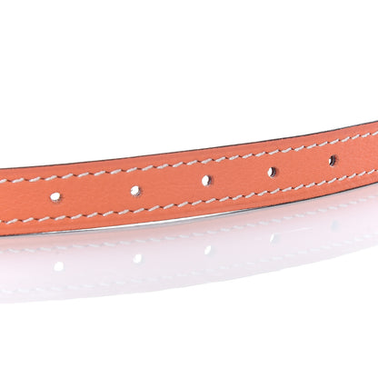 Hermes Epsom Swift 13mm Reversible Belt Strap 95 Gold Crevette 3 of 6