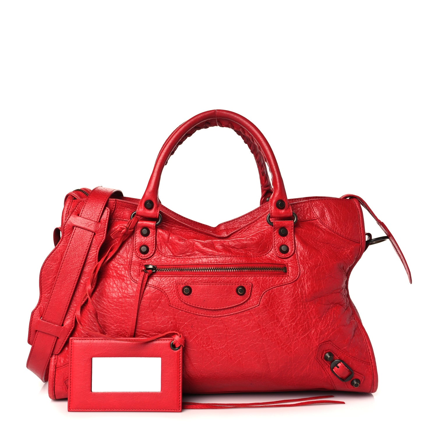 Balenciaga Agneau Classic Hardware City Rouge Cardinal 1 of 12