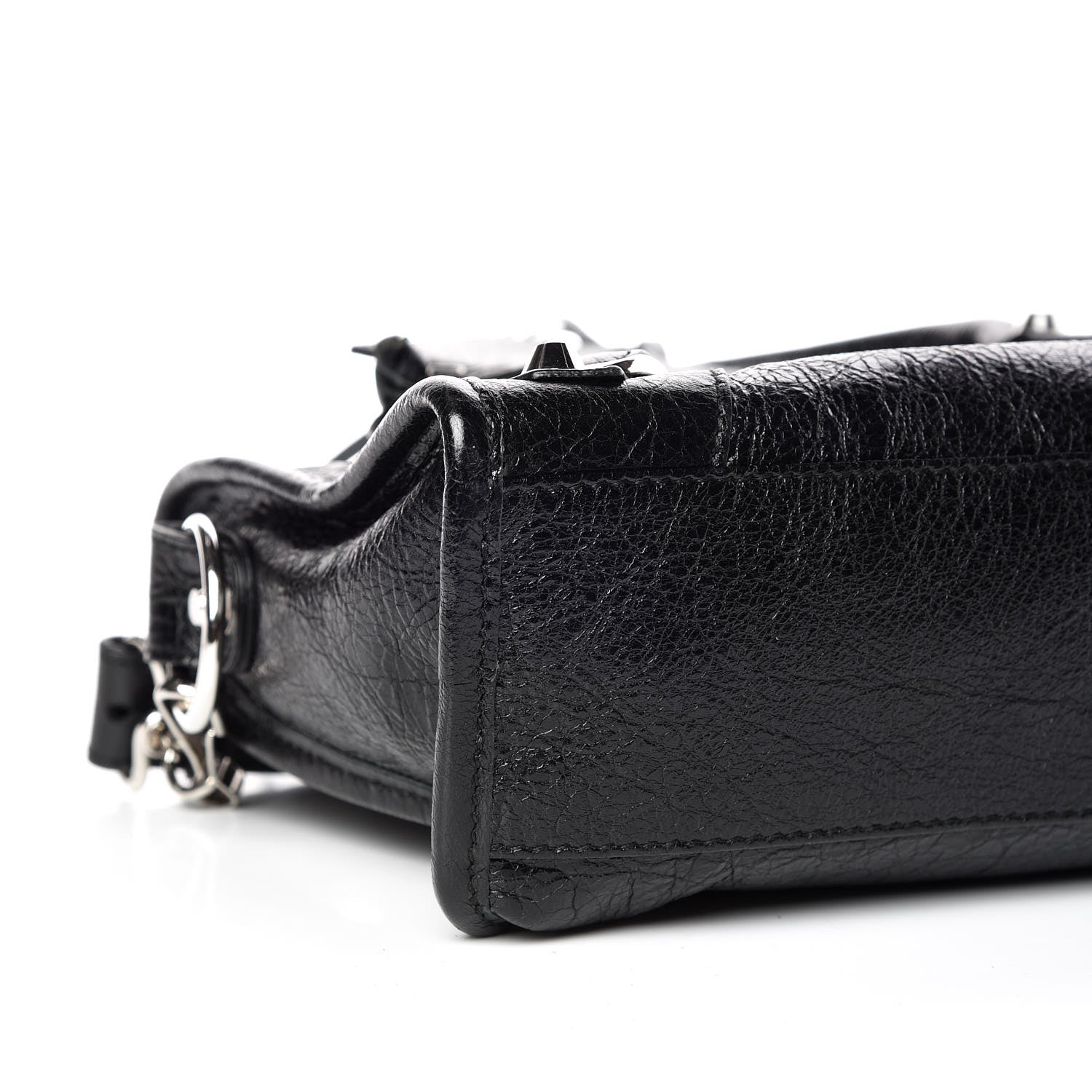 Balenciaga Agneau Classic Silver Hardware Mini City Black 5 of 9