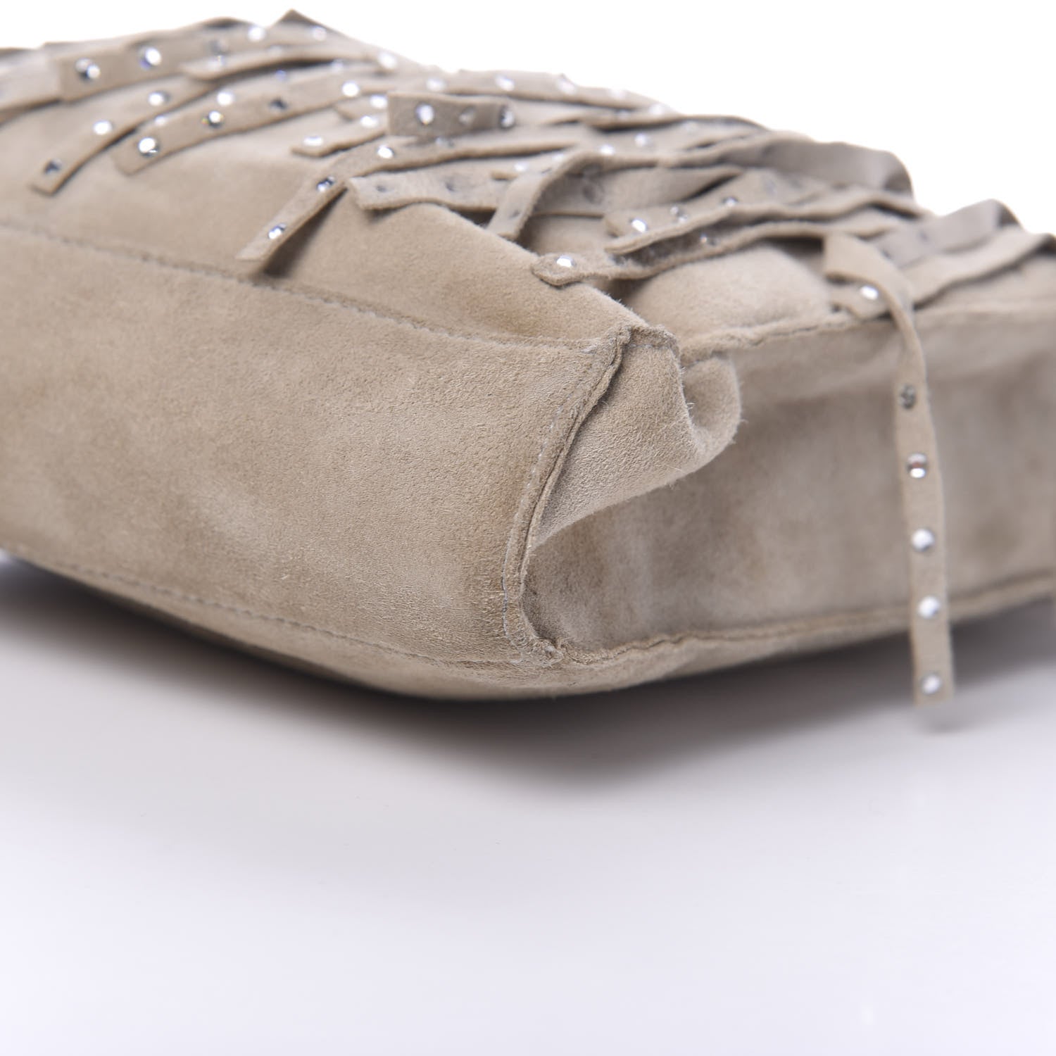 Chanel Suede Mini Fringe Tote Beige 12 of 13