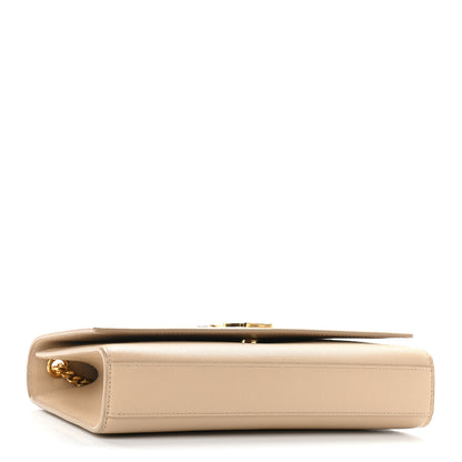 Saint Laurent Grain De Poudre Medium Monogram Kate Satchel Dark Beige 4 of 9