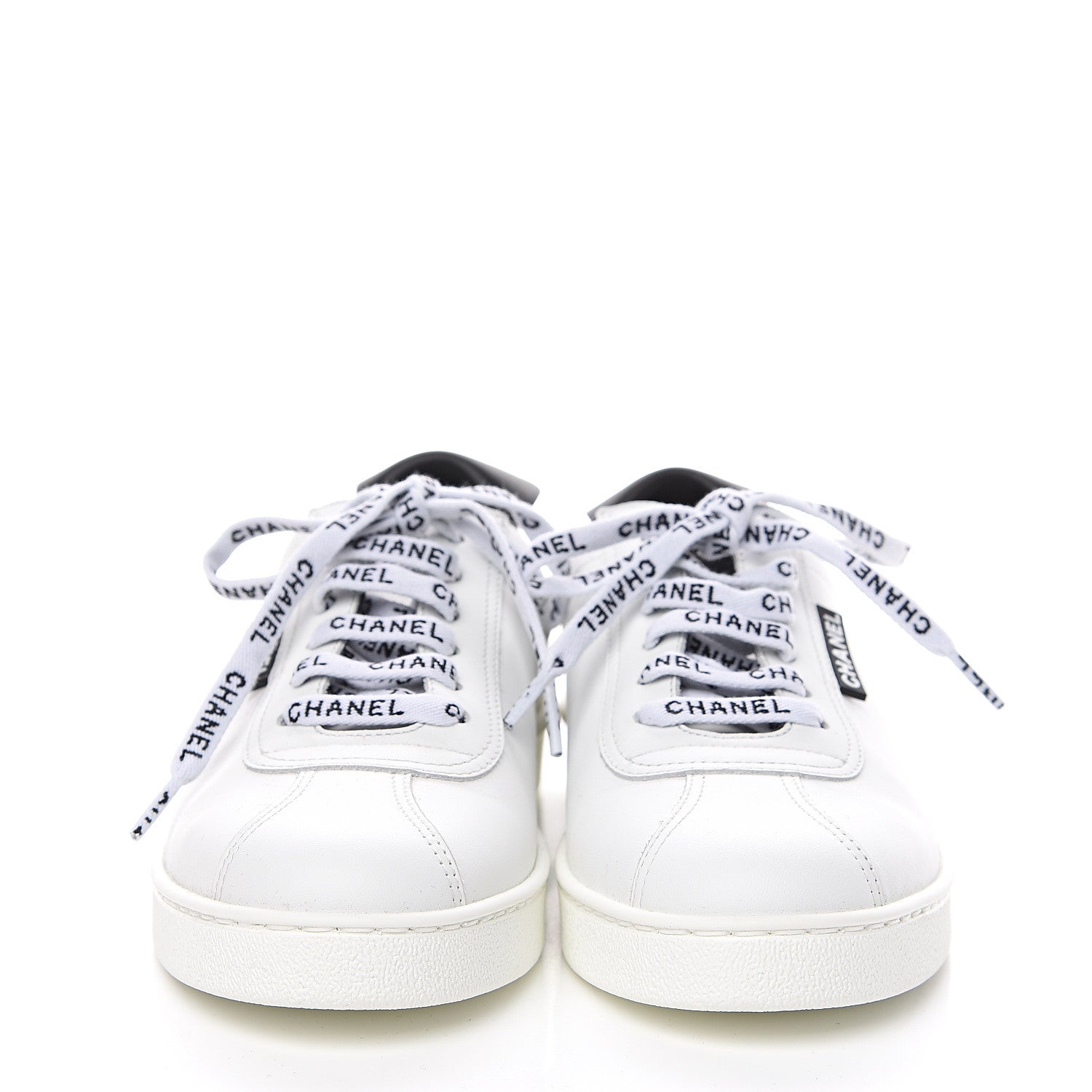 Chanel Calfskin CC Sneakers 38 White 2 of 10