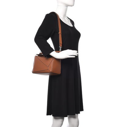 Loewe Calfskin Small Puzzle Bag Tan 2 of 10