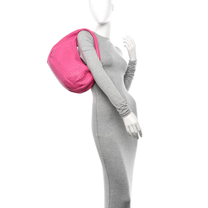 Bottega Veneta Nappa Intrecciato Small Veneta Hobo Fuchsia 2 of 13