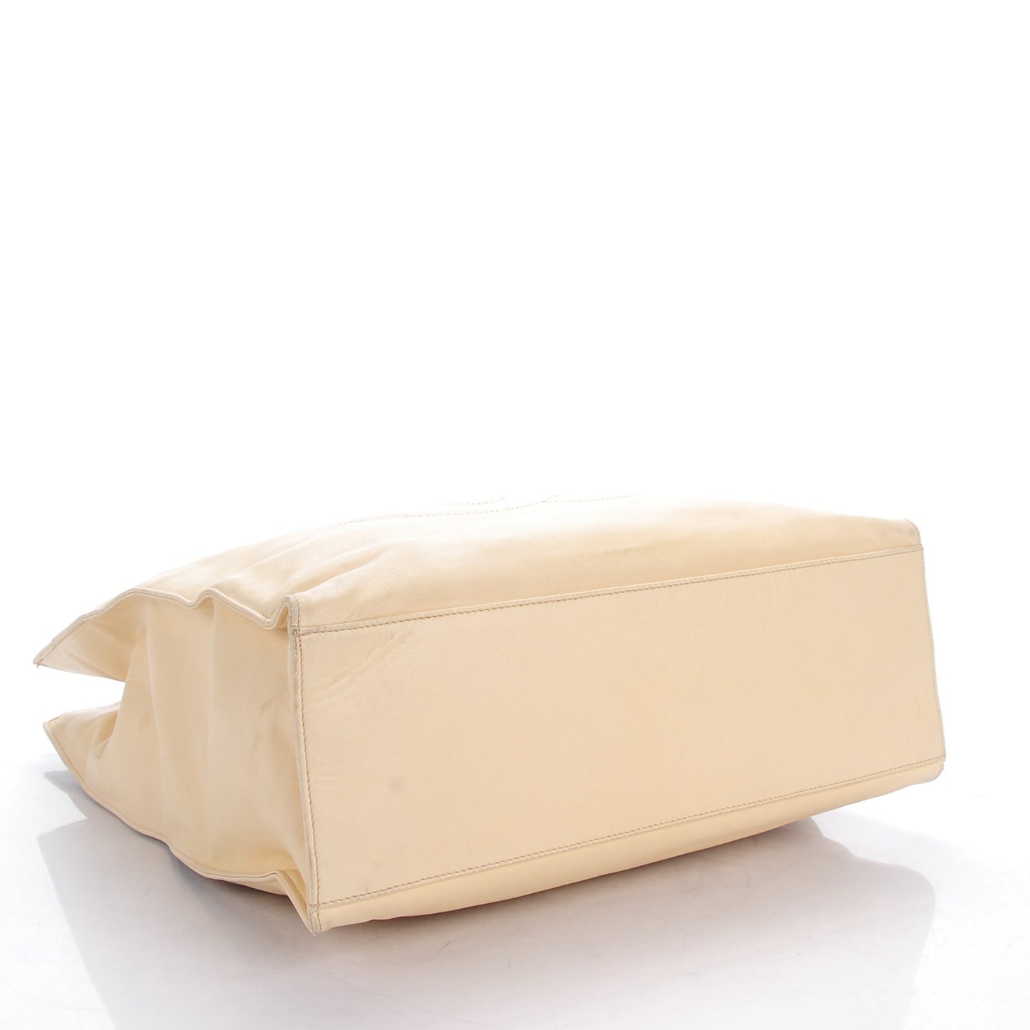 Lambskin Quilted Shoulder Bag Beige