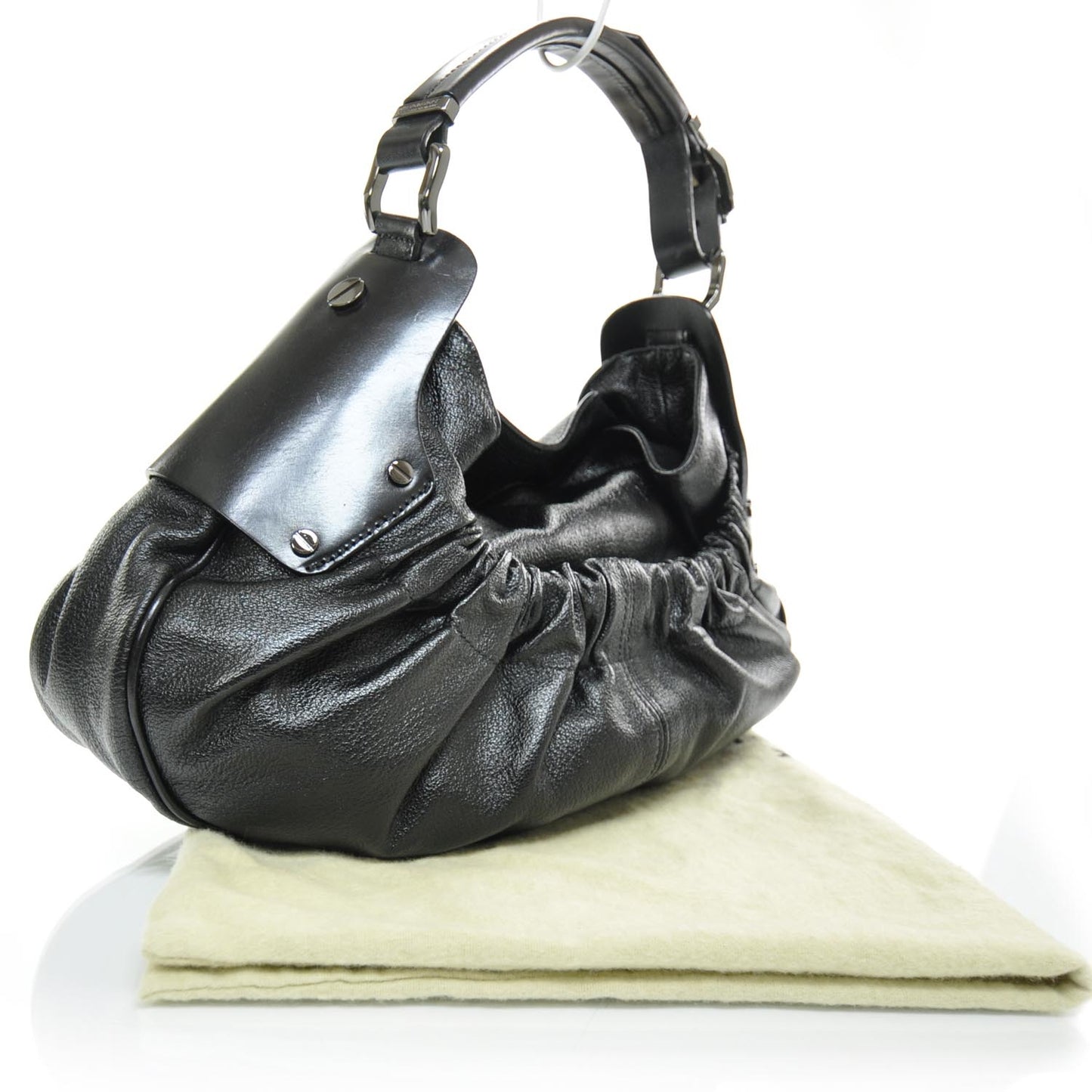 Prorsum Leather Warrior Hobo Black