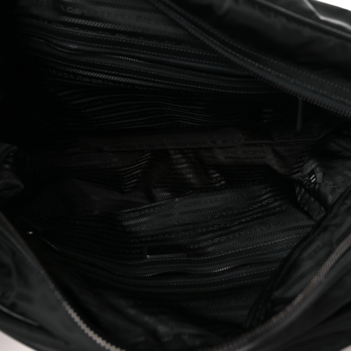 Re-Nylon Saffiano Duffle Bag Black
